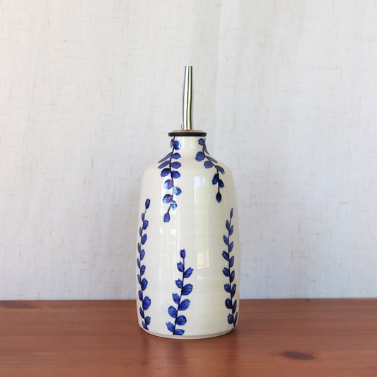 Blue Leaf Oil Bottle