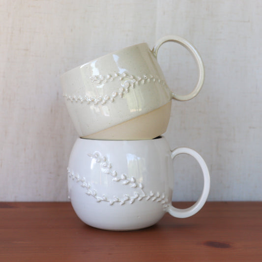 Coral Mug In Cream