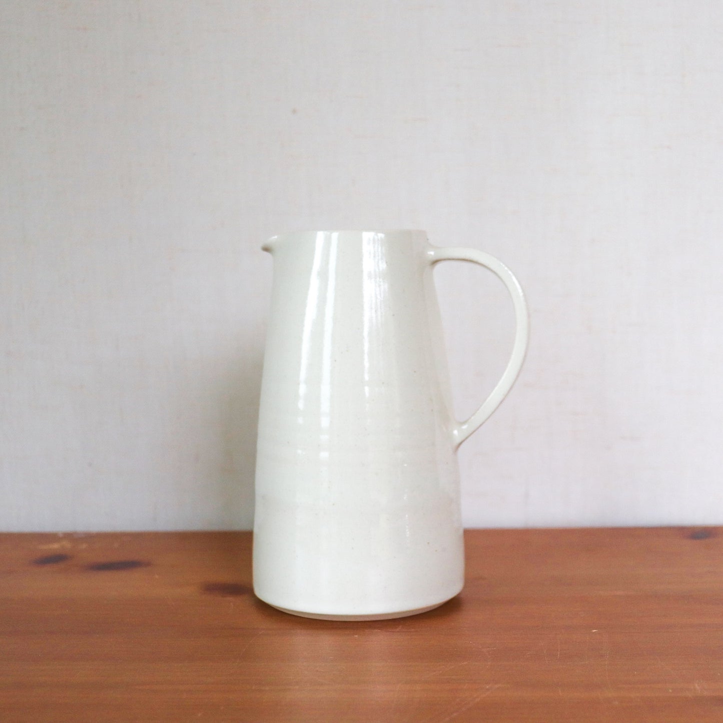 Cream Glazed Small Pitcher