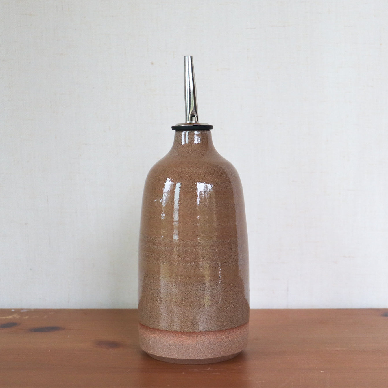 Oil Bottle In Toasted Brown