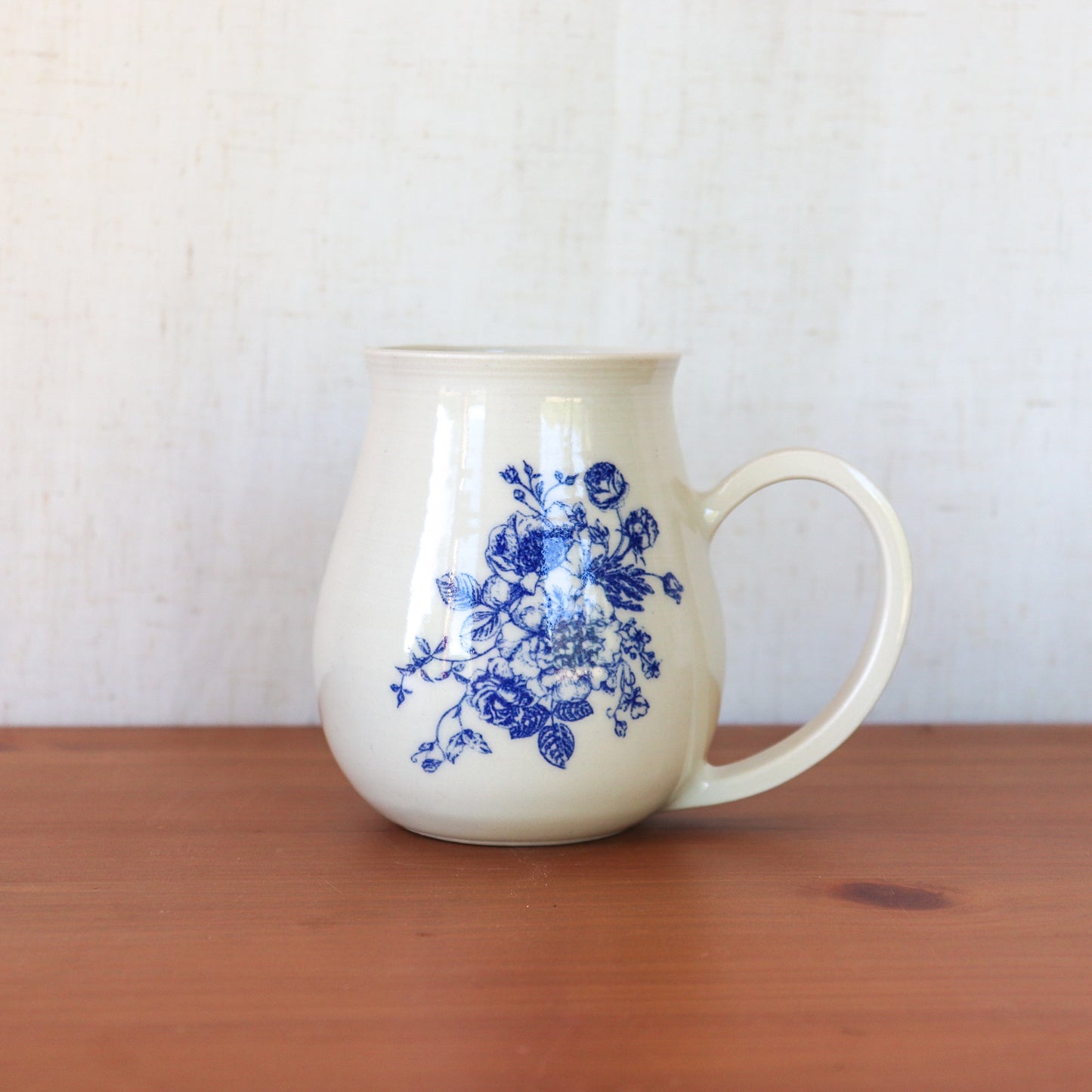 Floral Blue Mug