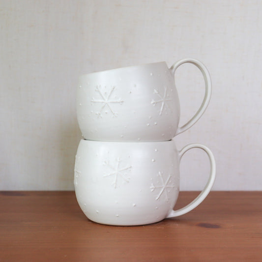 White Snowflake Mug