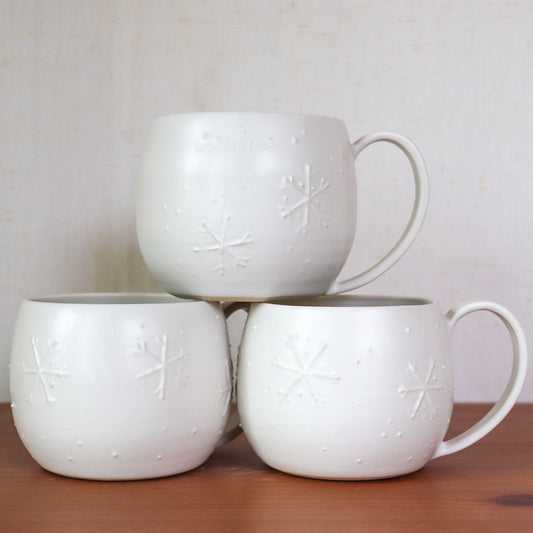 White Snowflake Mug