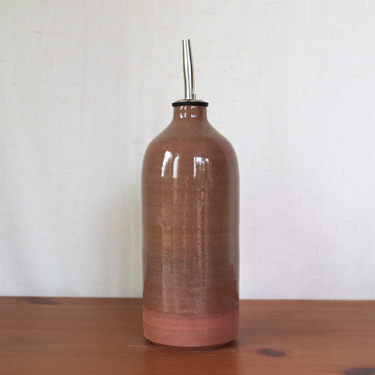 Oil Bottle In Toasted Brown