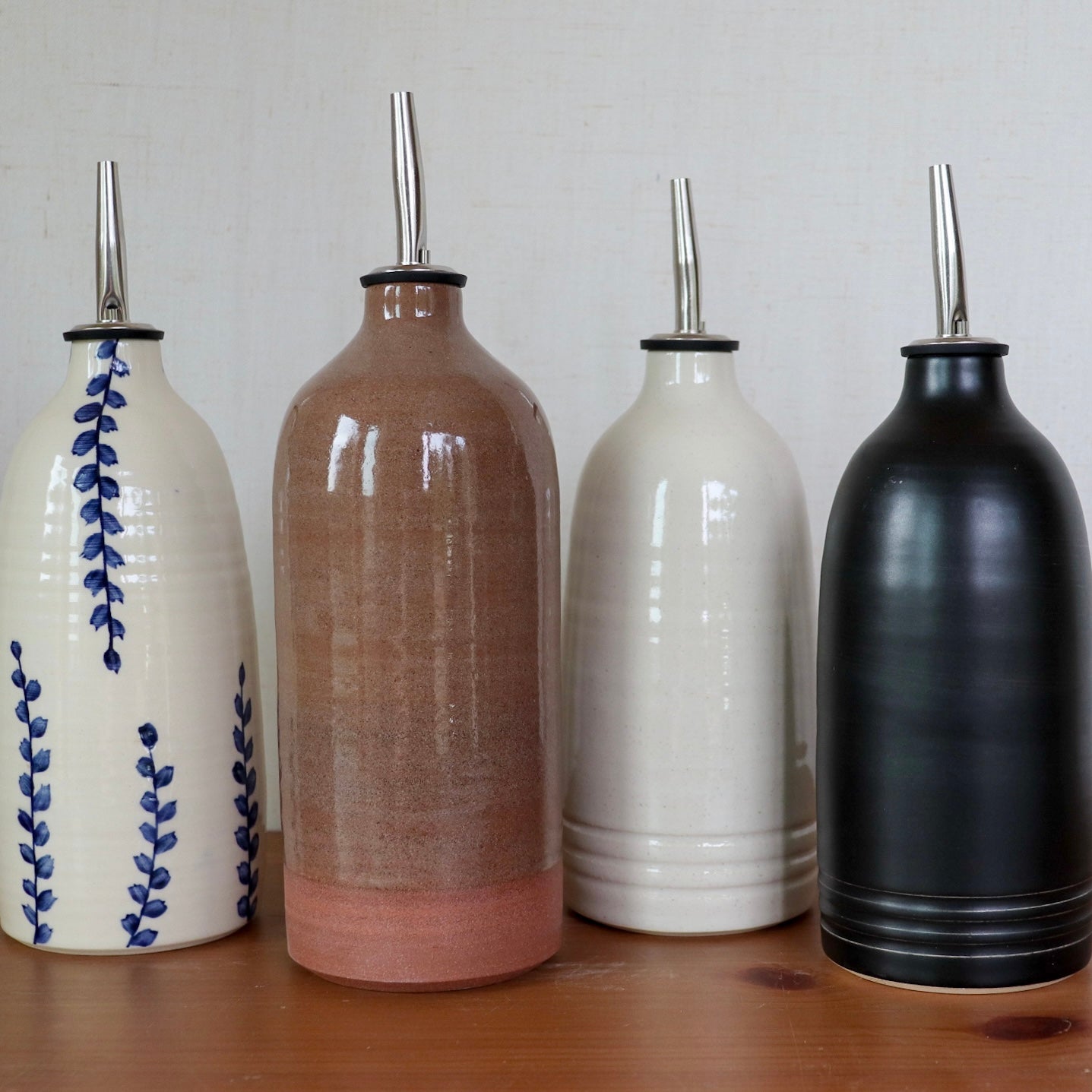 Blue Leaf Oil Bottle