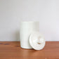Cream Glazed Lidded Jar