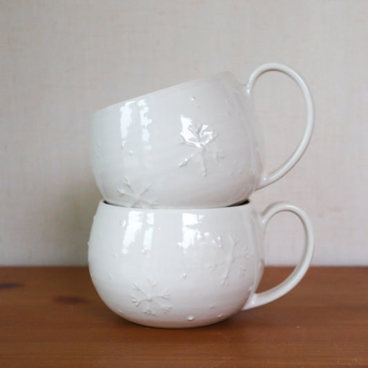 White Snowflake Mug