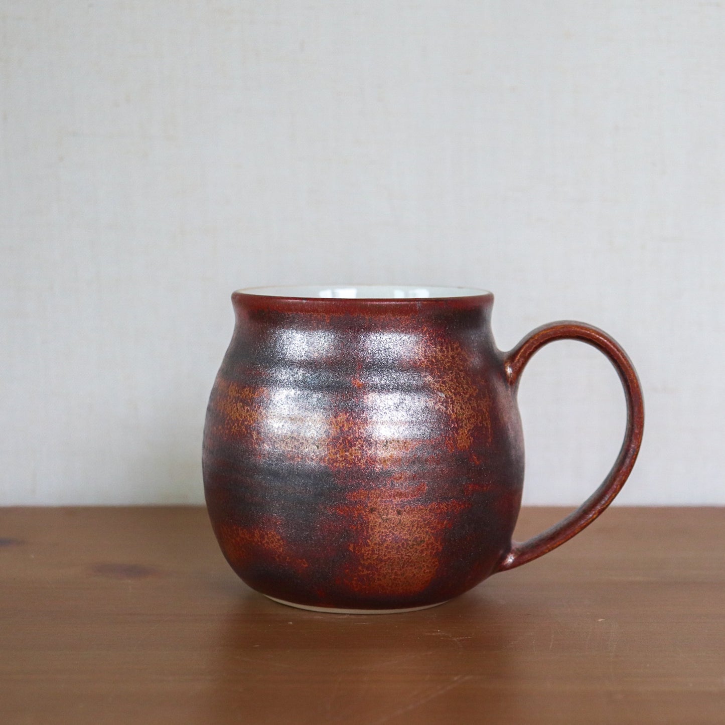 Toasted Copper Mug, white interior #1