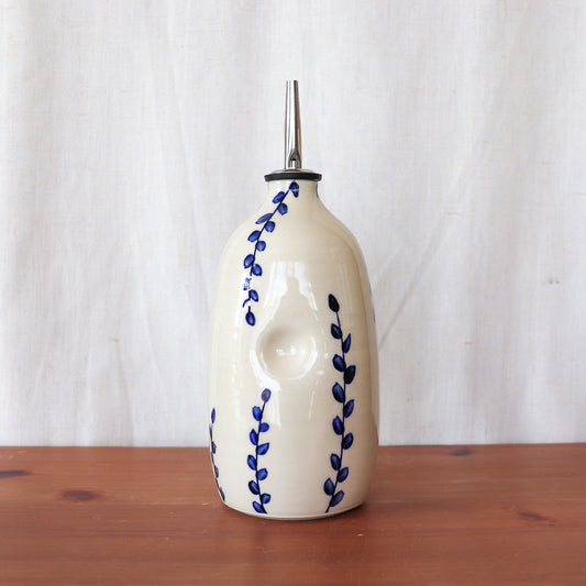 Blue Leaf Oil Bottle