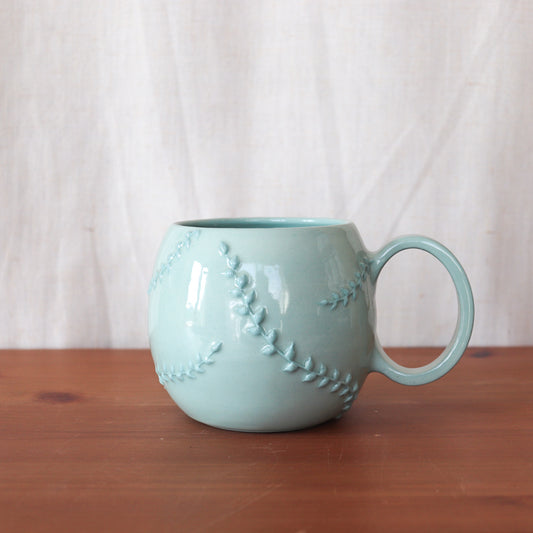 Robin Egg Glazed Coral Mug