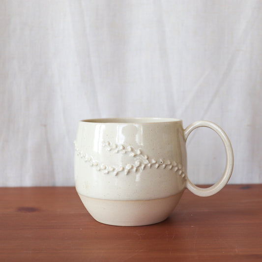 Cream Glazed Coral Mug
